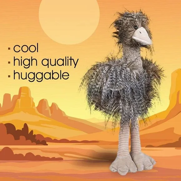 Emu Plush Toy for Kids 1PC Long Hair Stuffed Ostrich Toy Soft Stuffed Toys - Picture 5 of 7